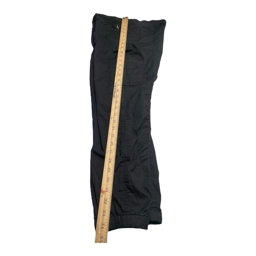 Eddie Bauer LAID-BACK TWILL JOGGER in Black Size 4 Pull-on style elastic waist - Picture 9 of 9